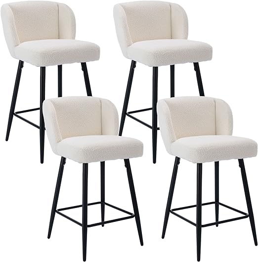 The chairs are beautiful!!! They are sturdy, very easy to assemble and the chairs feel like there is memory foam in the seats. The fabric has a soft velvet feel. It has a luxury look to it.