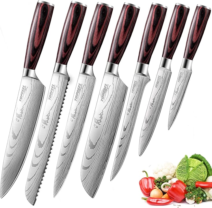 Great knife set! The set fit perfectly in our drawer. The knives are sharp and easy to clean. Also, they have a very sleek design. This would work great as a wedding or house warming gift.