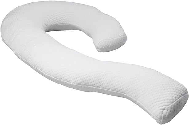 Contour Swan Original Body Pillow | Cozy, Huggable Pillow for Back, Hip, Knee, and Leg Relief | Total Comfort and Support for Side Sleepers | As Seen on TV