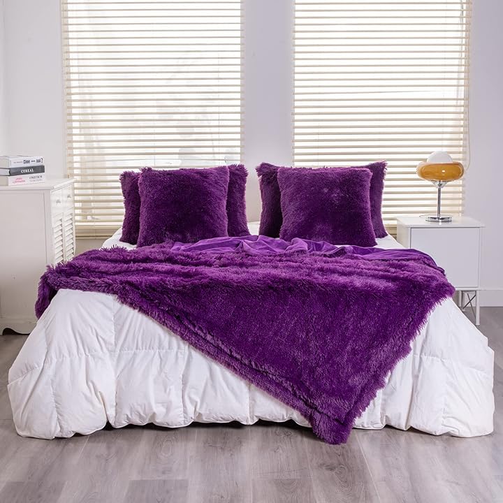 I love the color. Purple is my favorite color and it matches my room perfectly. The twin size I received is huge. Soft and comfy. I washed it before I used it and I could not be happier with my purchase. Would highly recommend this purchase to any one.