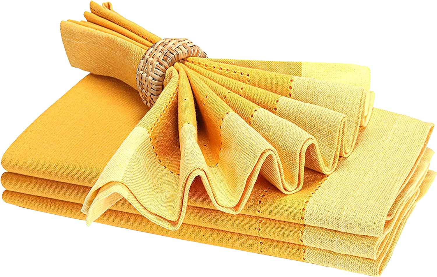 Cloth Napkins,Cotton Napkins,Christmas Dinner Napkins Cloth,Cloth Napkins Set of 4 Cotton,Napkins Cloth,Cloth Napkins Cotton,Cotton Dinner Napkins,Machine Washable Napkin 20x20 Yellow