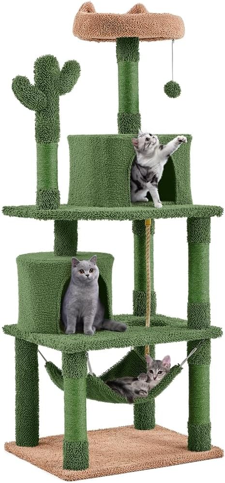 This is just the cutest cat scratcher I've ever seen! SO much better than the ugly beige and off white ones that look gross even when clean. Have received so many compliments on this cat condo. It was so easy to assemble, looks great, is stable and sturdy, and is such a lovely product. Plus it arrived early!