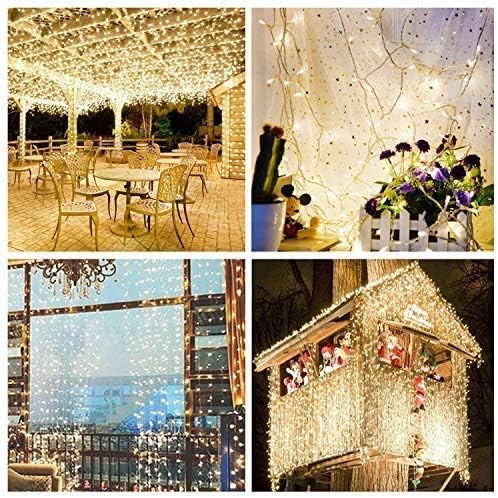 KPROE LED String Lights, 100LED 30V Plug in Fairy String Lights with 8 Modes for Indoor and Outdoor Party Wedding Home Patio Lawn Garden Supplies (Warm White)