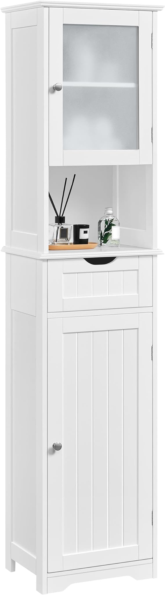 This little cabinet is perfect for the bathroom.