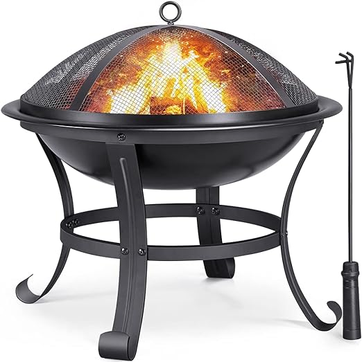 I ordered the smallest size of this fire pit and it' perfect for our patio area. It' the cutest fire pit I've ever seen! It was easy to put together, it' simple to move around, and I've had many many fires in it so far and it' holding up great. We did move it to our backyard area a few times to help with the bugs while my dogs go out at night to potty. We start a fire and the smoke helps keep the bugs at bay. The only issue we came across with that was, we ended up leaving it out there and i