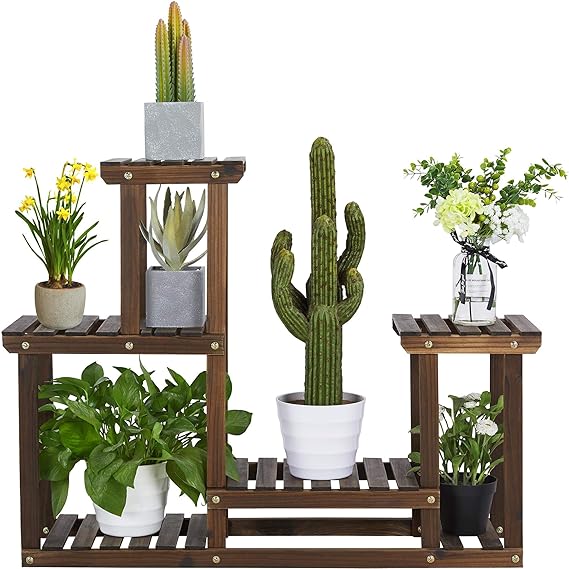 Super cute plant stand! It' fairly sturdy but not heavy. I have a cat and am still concerned that she will knock it over, but so far it has withstood her shenanigans. Really easy to assemble, just follow the instructions and it should take less than an hr. Looks great, I'm very happy with my purchase.