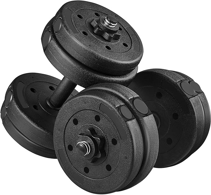 Yaheetech Dumbbells Weight Set 33LB/44LB/55LB/66LB Dumbbell Weights Exercise & Fitness Equipment for Women & Men Gym Home Strength Bodybuilding Training