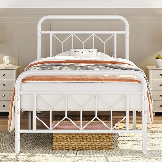 They look just like the photos and arent too hard to put together. Its a simple design and the metal is thin but sturdy. If youre looking for something that looks more expensive then Id look for a more thick and decorative looking frame. We just have to decorate   get new bedding and everything will come together for our princess theme!