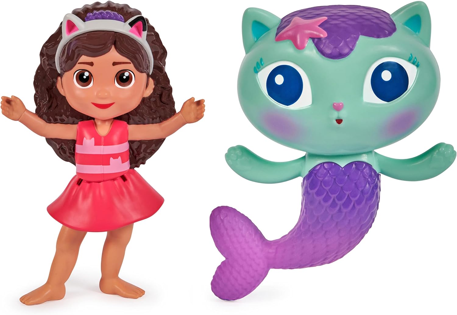 Swimways Gabbys Dollhouse Floatin' Figures, Swimming Pool Accessories & Kids Pool Toys, Party Supplies & Water Toys for Kids