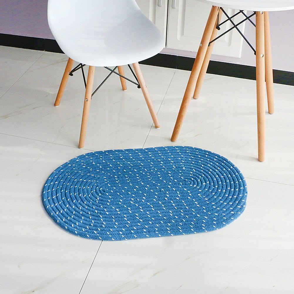 UKELER Decorative Laundry Room Rug Hand Braided Runner Rug for Laundry/Washroom, 20 by 48inches