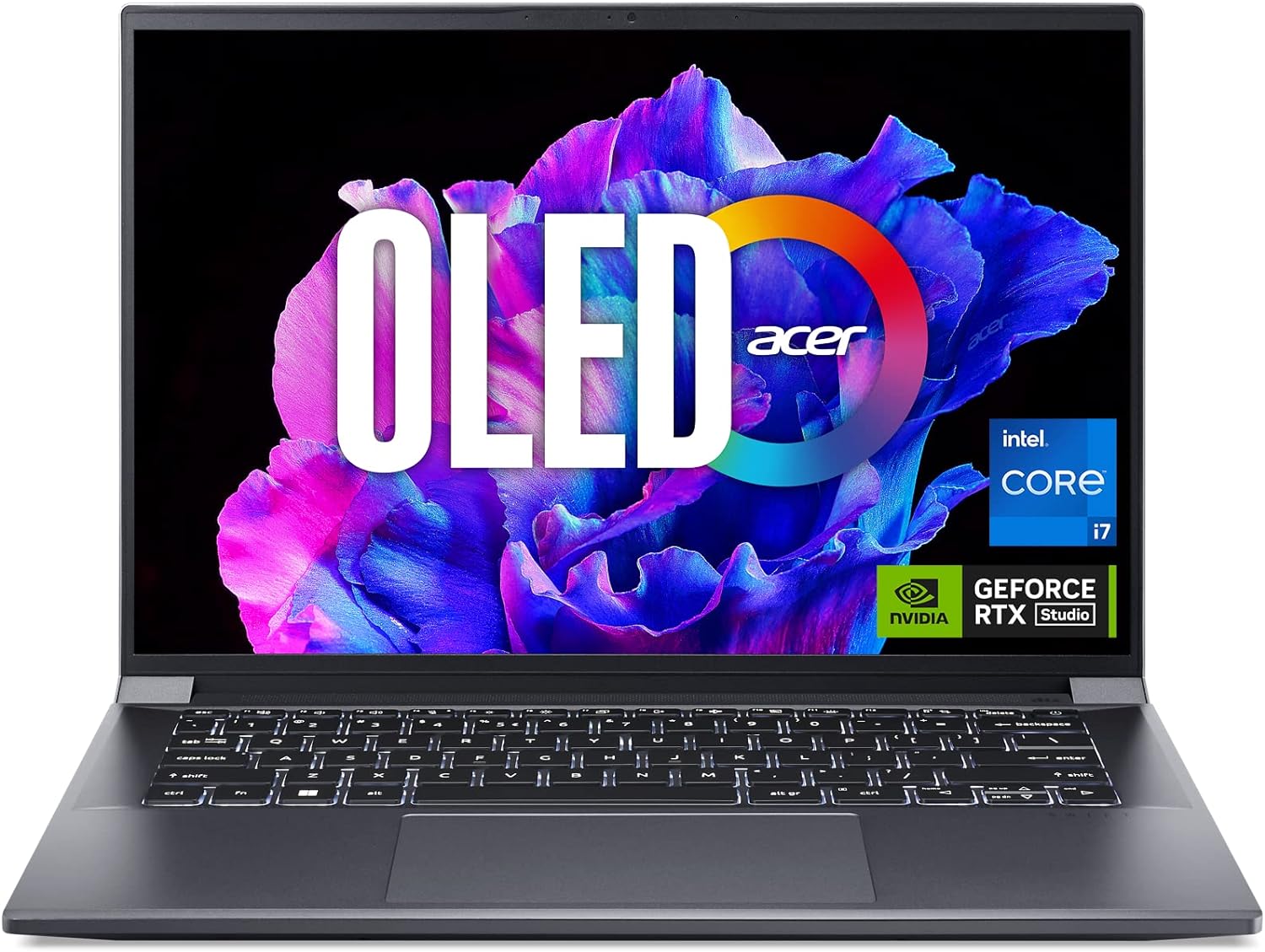 Acer Swift X 14 SFX14-71G-76LC Creator Laptop | 14.5" OLED 2880 x 1800 120Hz 400nit Display | Intel i7-13700H | NVIDIA GeForce RTX 4050 Laptop GPU | 16GB LPDDR5 | 1TB Gen 4 SSD | Killer Wi-Fi 6E,Grey