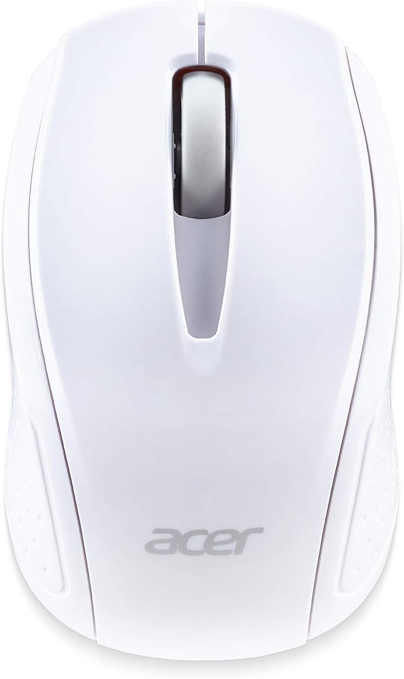 Acer RF Wireless Mouse (White), Works with Chromebook, with USB Plug and Play for Right/Left Handed Users (for Chromebooks, Windows PC & Mac)