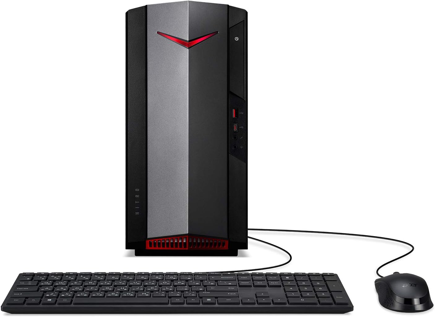 Acer Nitro 50 N50-620-UA91 Gaming Desktop | 11th Gen Intel Core i5-11400F 6-Core Processor | NVIDIA GeForce GTX 1650 | 8GB DDR4 | 512GB NVMe M.2 SSD | Intel Wi-Fi 6 AX201 | Keyboard and Mouse