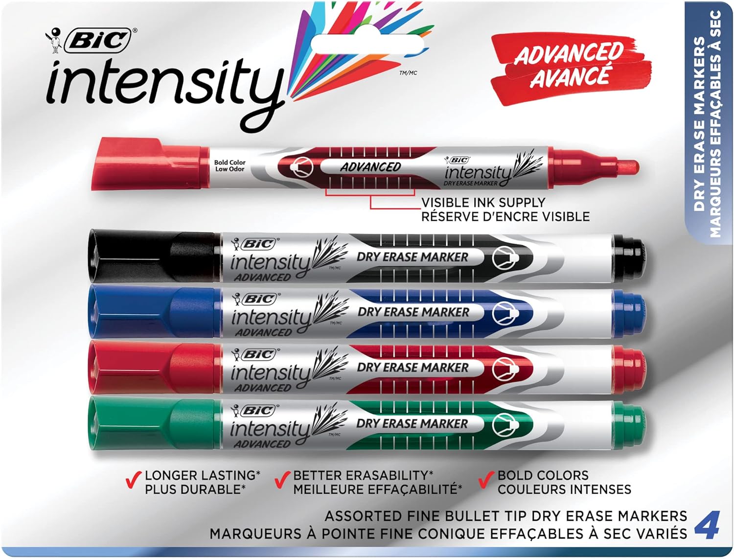 It' so nice to not smudge while writing on my dry erase board. The best markers I've used. Colors are vibrant, they erase easily and don't smear.