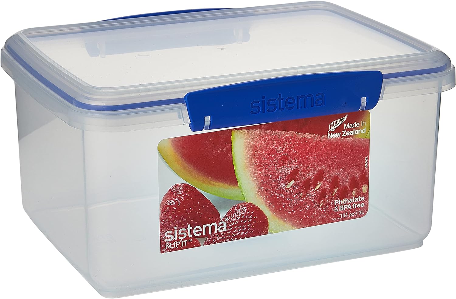 Sistema 1830 Klip It Collection Rectangle Food Storage Container, 101 Ounce 