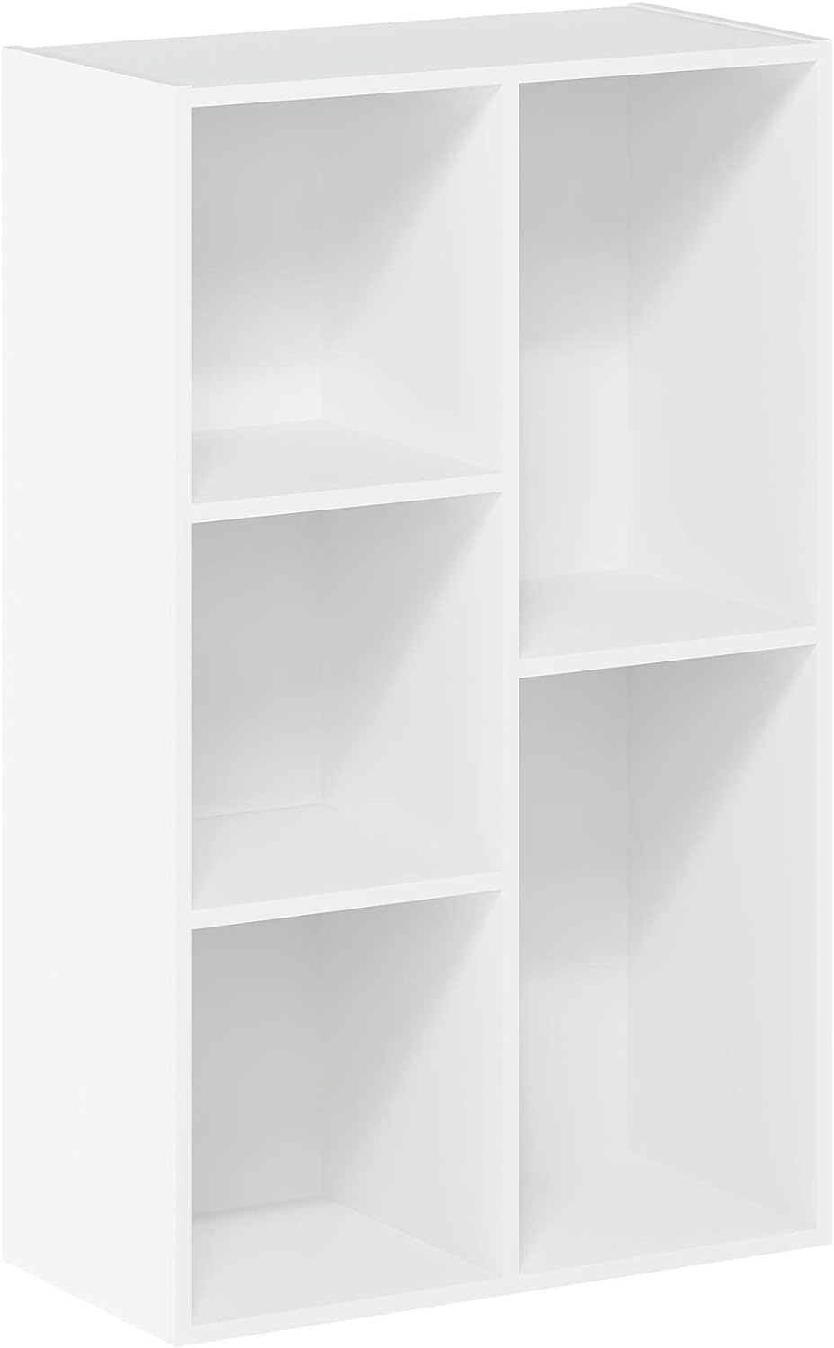  Furinno Luder Bookcase / Book / Storage , 5-Cube, White 