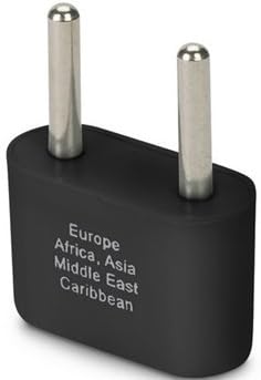 Europe and Asia Ungrounded Plug Adapter - 3 Pack