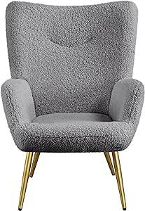 This chair was the perfect piece to complete my room! Great size and very sturdy. Easy to put together as well. I took a star off because it isnt the comfiest chair and it does shed a little bit. It is also just a tad ivory color rather than pure white. But other than that, I love this chair and definitely recommend to others!