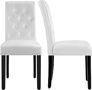 The chairs are beautiful and look high end quality.they are comfortable and easy to put together.The shipping was excellent and with no damage.I have had very nice compliments on the chairs.