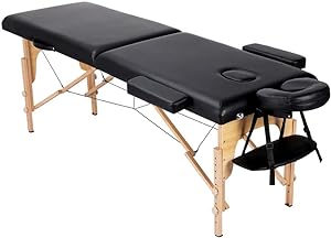 Easy set up fairly lightweight and very sturdy. It makes it easy to massage and is comfortable to receive a massage.