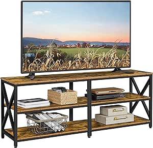 I never write reviews, but felt I needed to tell everyone about this tv stand. It is so nice and well made. Very sturdy and attractive. We put it together in about half an hour. Super easy. Everything lined up perfectly. Very good value for the price.