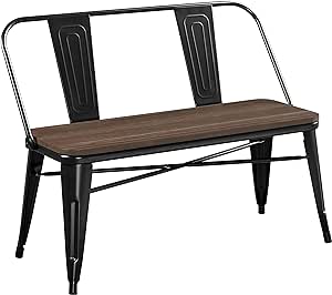 Bought a $400 bench from Macys two years ago and a leg broke. They were unable to get me a replacement.Thought I would grab something in the interim just to have seats around the table. I wanted a high weight limit for multiple people. Was shocked to find this one with a 600lb weight capacity for under $100.Its sturdy than the one I paid 4x as much for and comfortable. It looks nice too. I was skeptical due to the material, but it really goes well in our kitchen.It wasnt the easiest to put tog