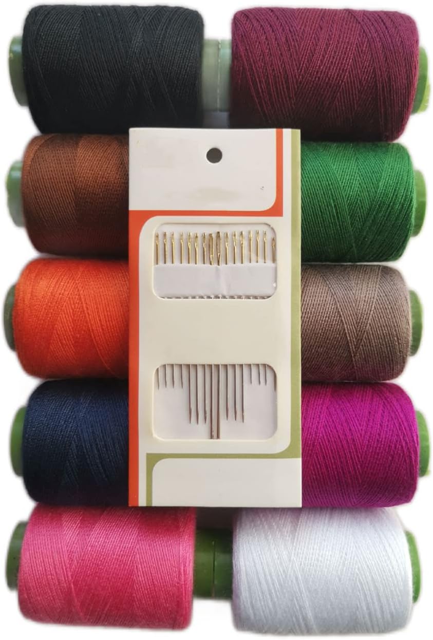 Thread for Sewing Machine -10 Colors Quilting Thread,Threads for Hand Stitching DIY Sewing