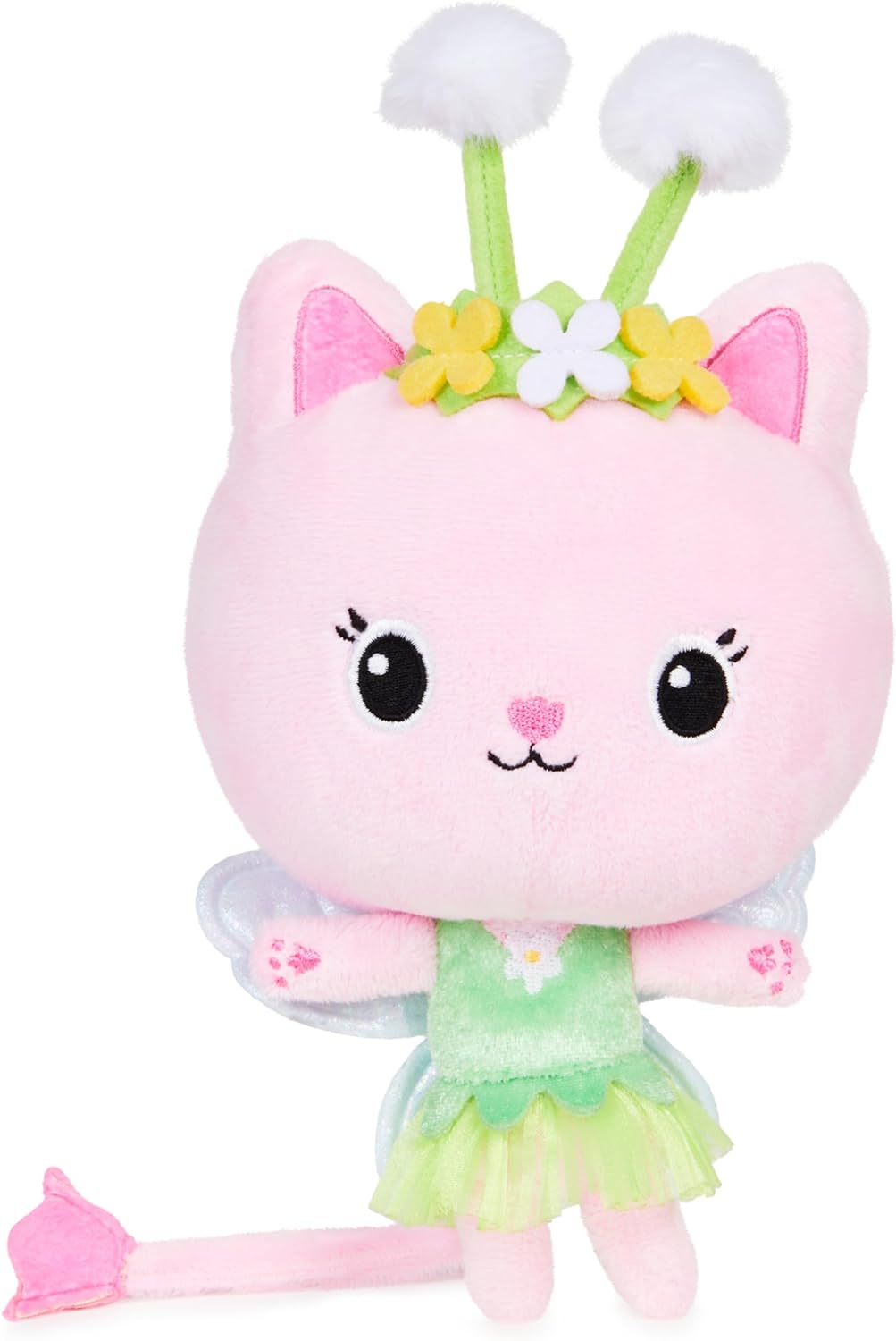 Gabby's Dollhouse, 7-inch Kitty Fairy Purr-ific Plush Toy, Kids Toys for Ages 3 and up