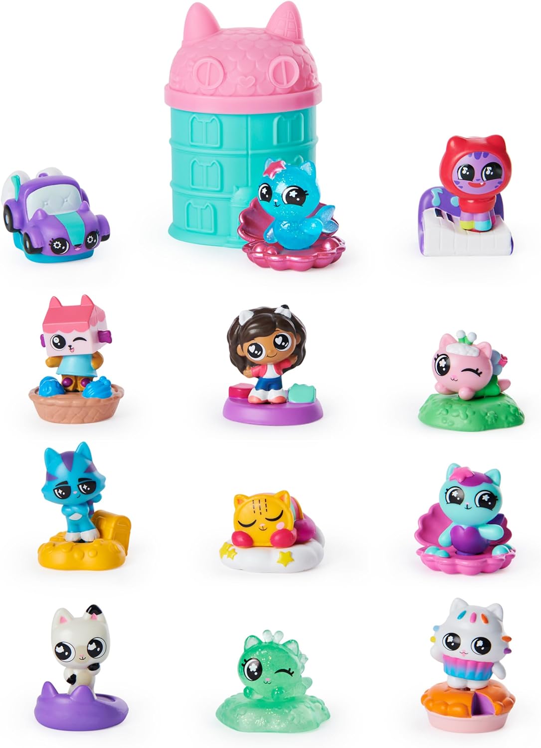 Gabby's Dollhouse, Meow-Mazing Mini Figures 12-Pack (Amazon Exclusive), Kids Toys for Ages 3 and up