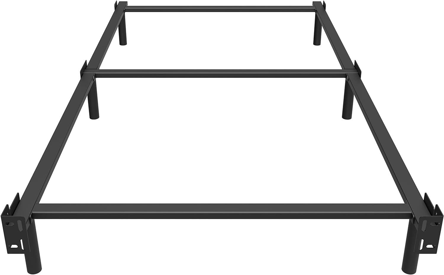 EMODA 7 Inch Twin XL Bed Frames Base for Box Spring and Mattress, 6 Legs Support Sturdy Metal Platform Tool-Free and Easy Assembly, Black