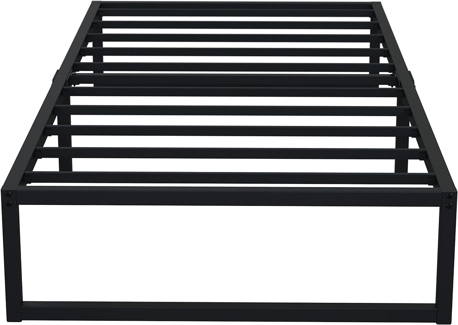 EMODA 12 Inch Twin Bed Frames No Box Spring Needed, Heavy Duty Metal Twin Platform Bed Frame, Noise Free, Easy Assembly, Black