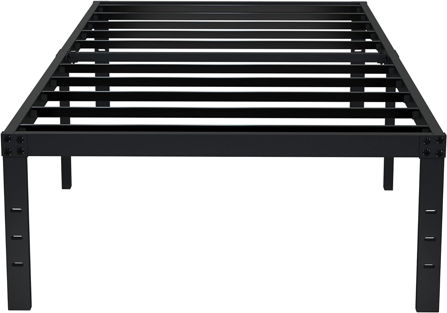 EMODA 16 Inch Platform Twin XL Bed Frames No Box Spring Needed, Heavy Duty MetalBed Frame, Noise Free, Easy Assembly, Black