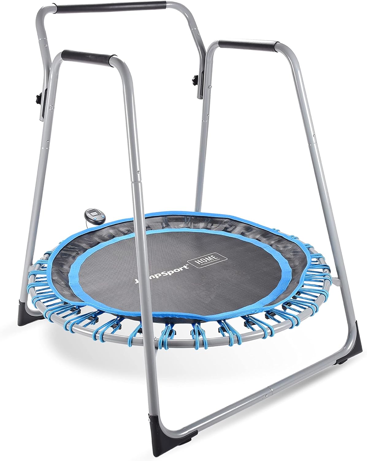 I love this trampoline. Easy to use and great for having something to hold onto for balance. Perfect for people over 65 yrs. old.