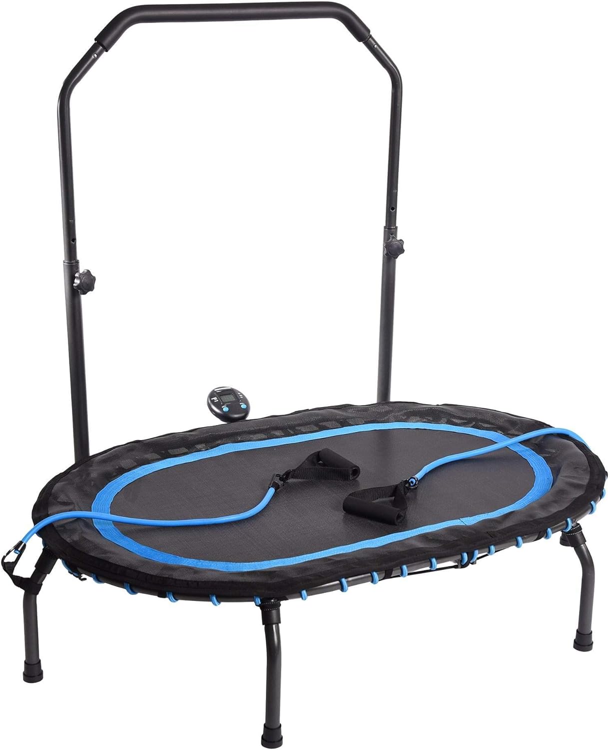 We bought this rebounder as a mini trampoline for our 3 year old daughter to use inside the house as a replacement for the air mattress that she was previously using as a trampoline. We received it a day and a half ago and it has been the center of attention since. At first she was a little less than impressed because she did not get much bounce on it but over the past day and a half she has become increasingly more attached to it. She likes to use it to do a quick bounce here and there rather t