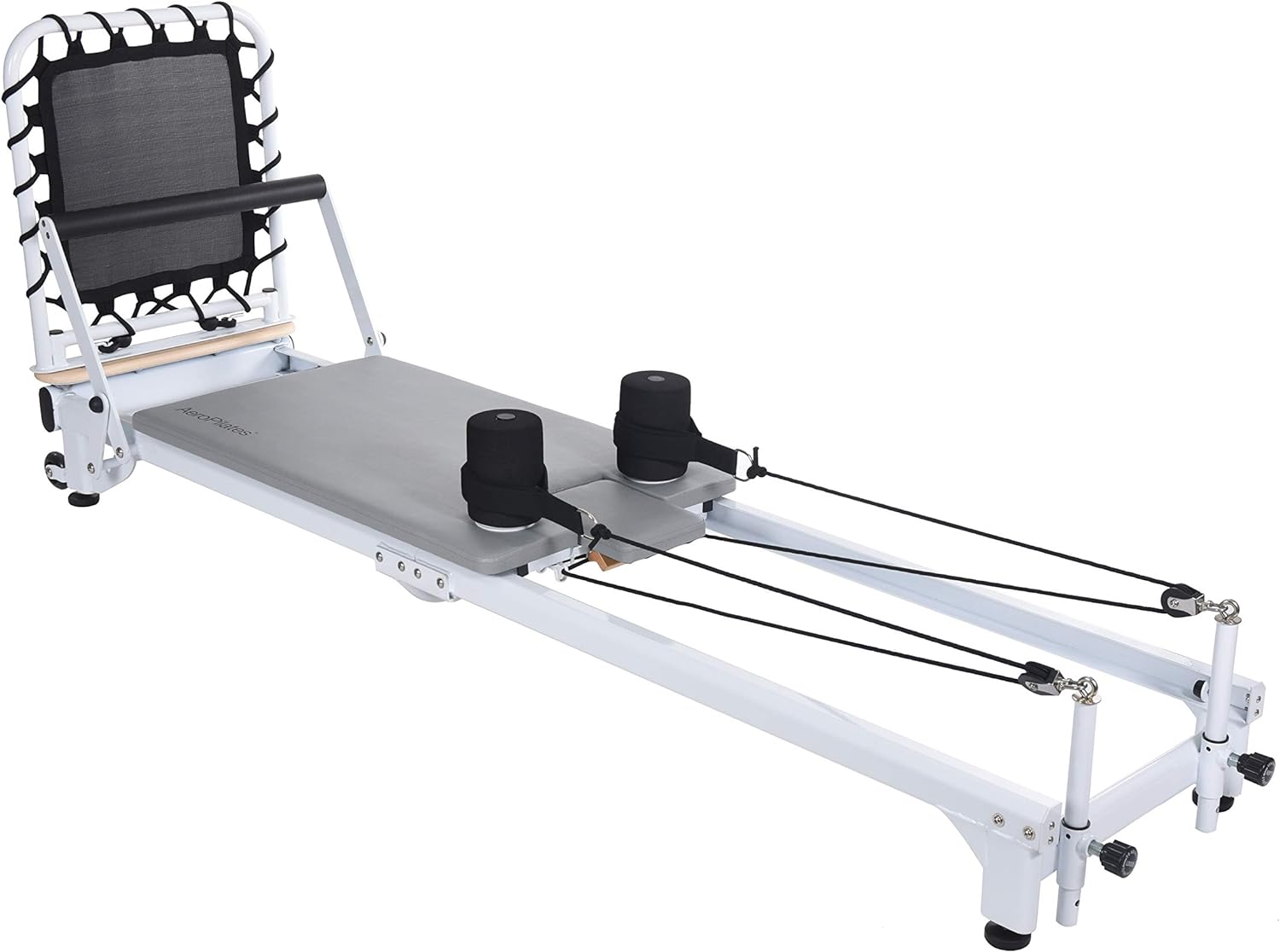 I am absolutely thrilled with the Reformer 608. I had an older version that used resistance tubes but I decided to take the plunge on a newer and upgraded version with the springs. I read alot of reviews before buying this AeroPilates version. Some were very interesting that I would like to comment on. First things first, this is not a reformer one finds in a Pilates studio which costs thousands. I have taken years of studio instruction and if you want that degree of equipment then go to a studi