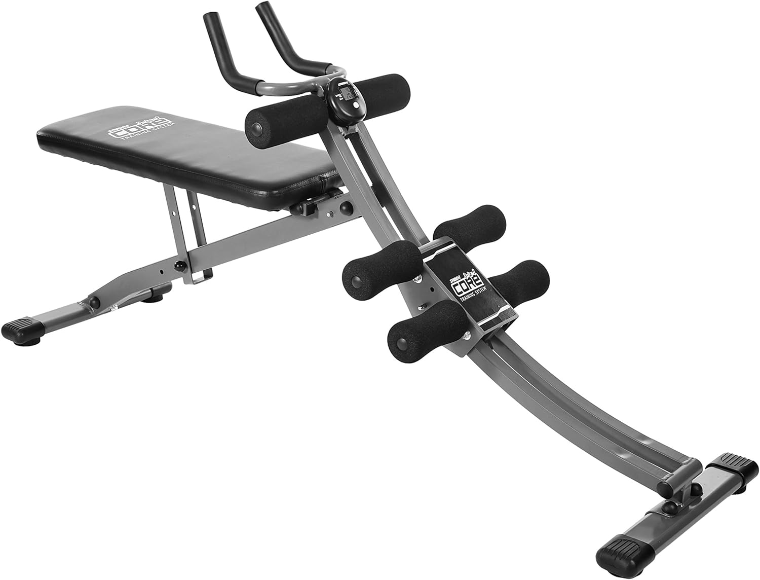 I love this machine...if ur looking for one good one for core exercises this is it...pull-ups on one side and a bench for abs on the other and its not that hard...