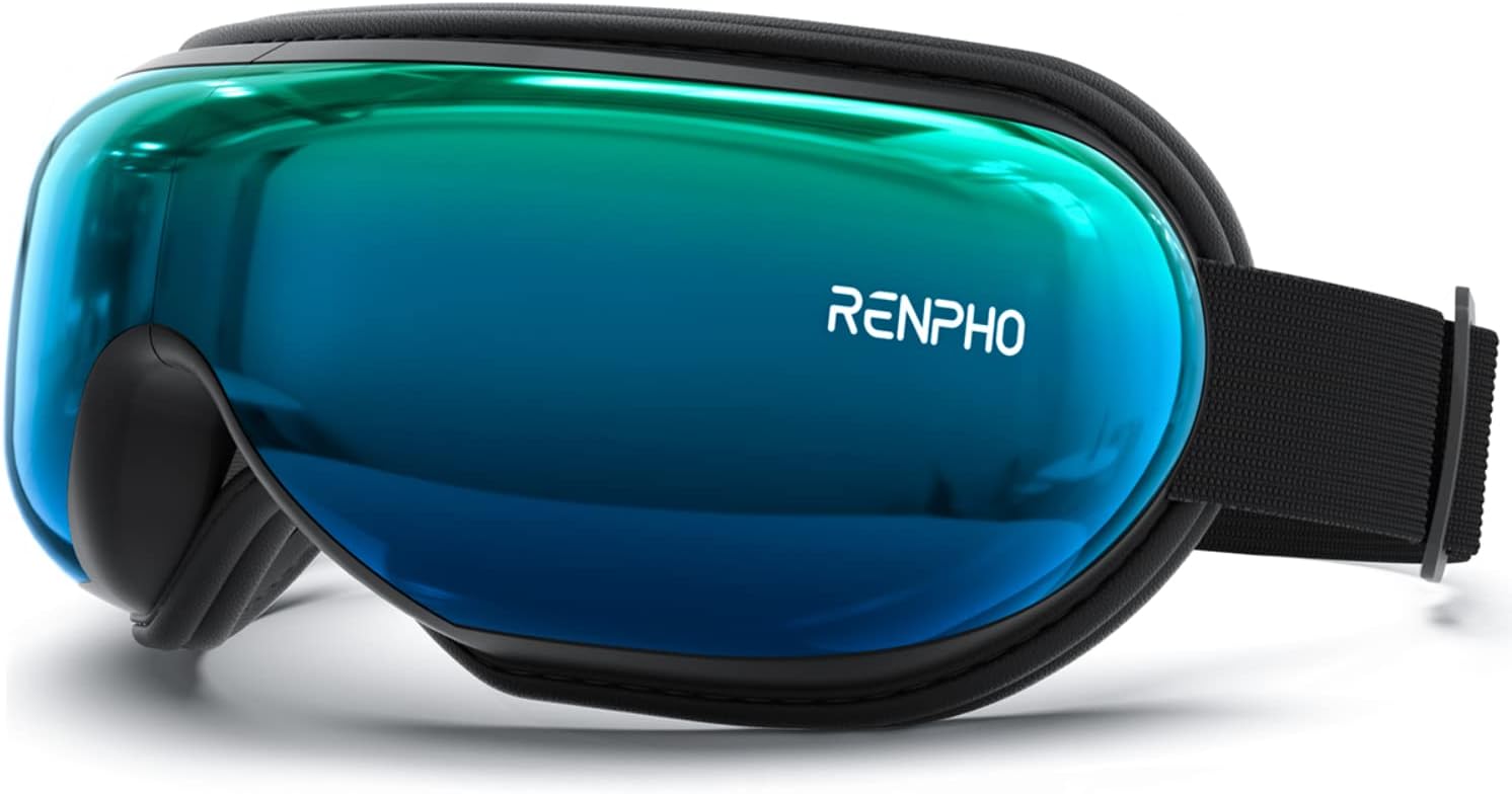 RENPHO Eyeris 1 - Heated Eye Massager with Bluetooth Music, Eye Mask for Migraines, Eye Care Machine, Relax and Reduce Eye Strain Dark Circles Eye Bags Dry Eye, for Men/Women