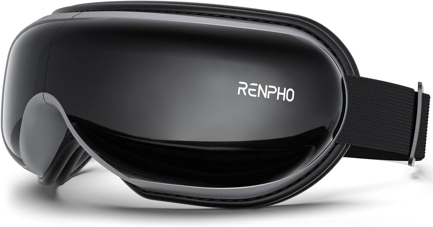 RENPHO Eyeris 1 - Heated Eye Massager for Migraines, Eye Mask with Bluetooth Music Eye Care Massager, Relax & Reduce Eye Strain Dark Circle Eye Bags Dry Eye Improve Sleep, Valentines Birthday Gifts