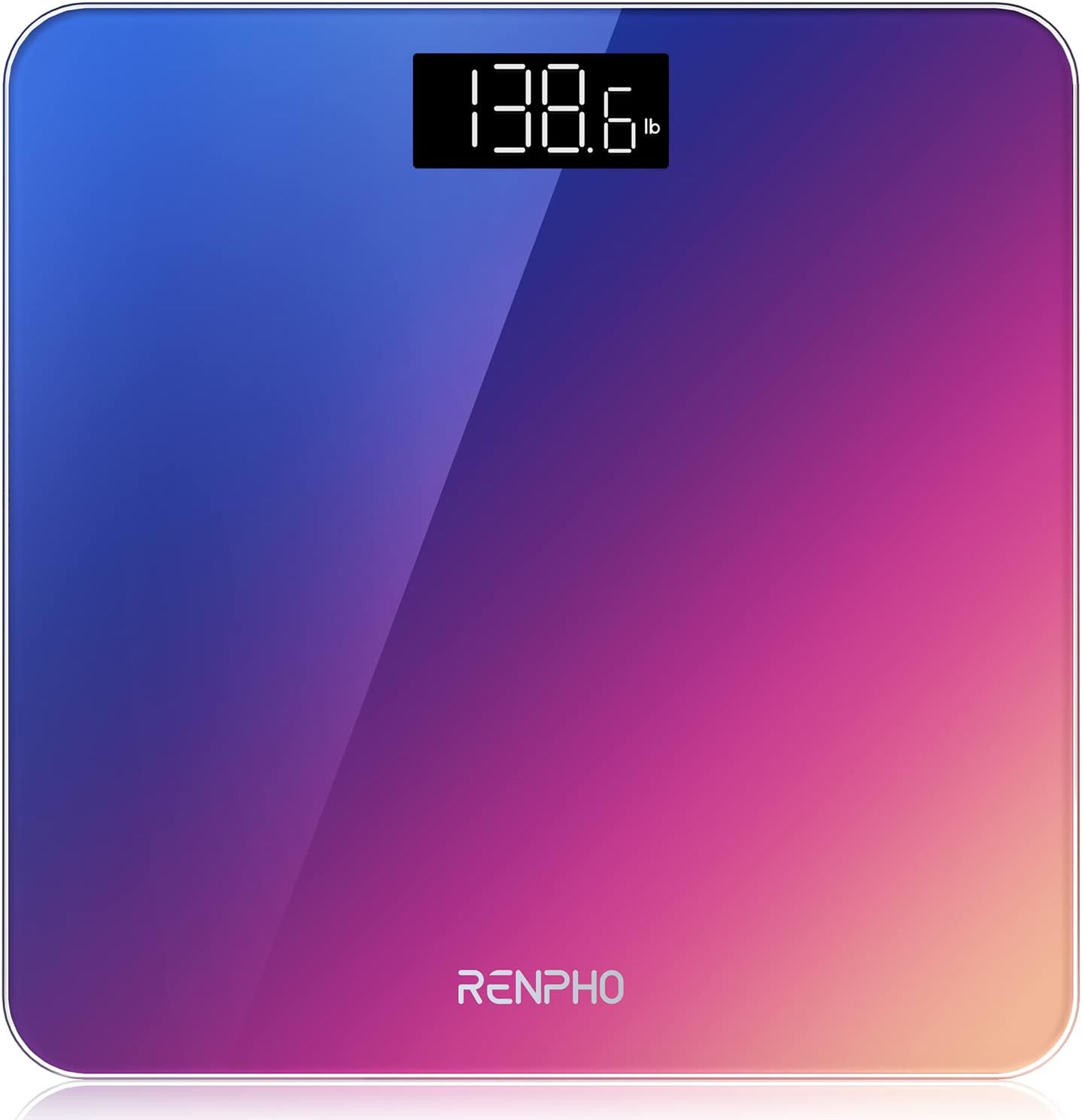 RENPHO Digital Bathroom Scale, Highly Accurate Body Weight Scale with Lighted LED Display Core 1S(10.24/260mm, Gradient)