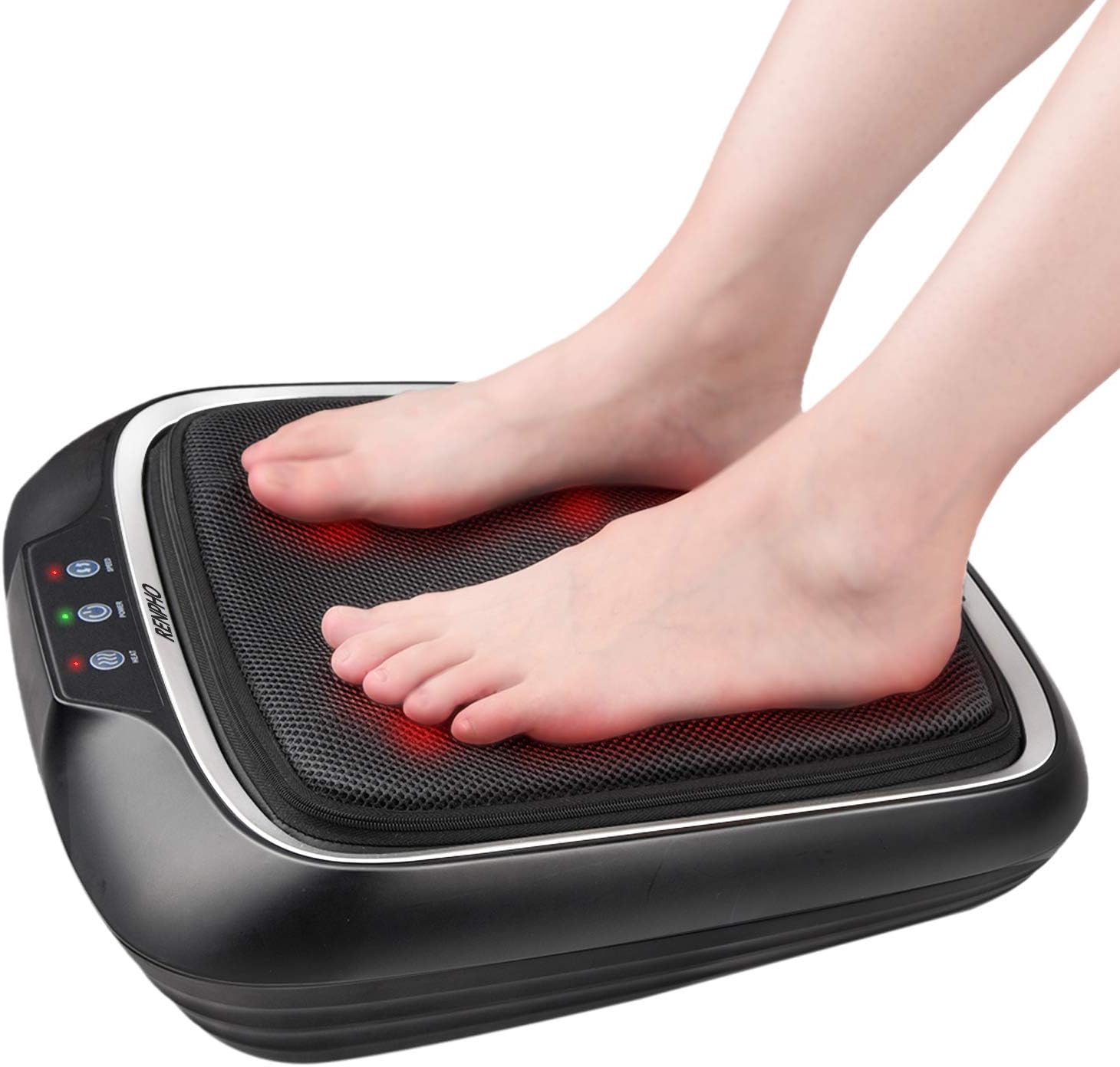 RENPHO Foot Massager with Heat, Shiatsu Electric Foot Massager, Deep Kneading Feet, Calf and Back Massager, Feet Warmer for Muscle Pain Relief, Plantar Fasciitis