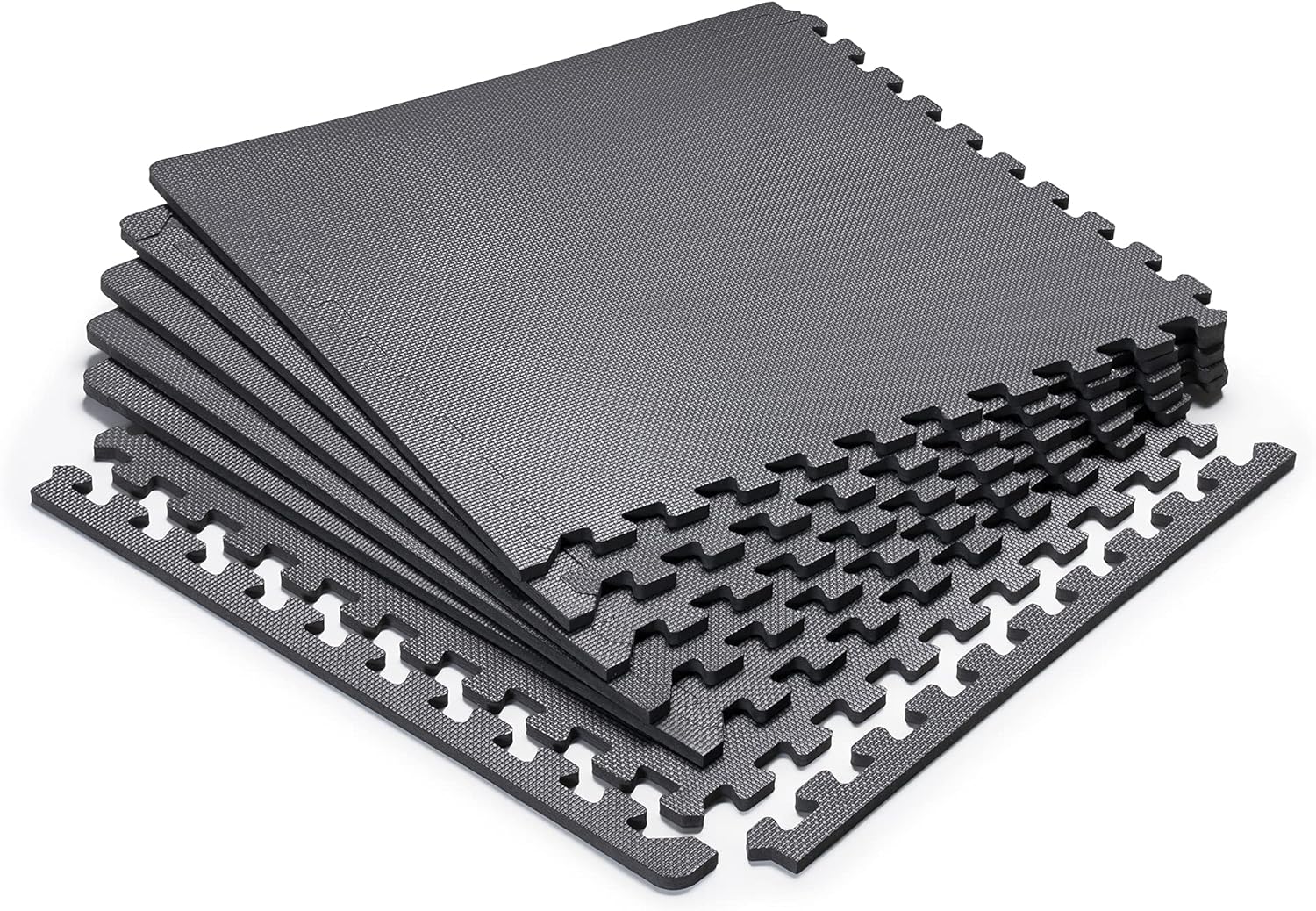 Marcy EVA Foam Interlocking Flooring Mat High Density Non-Slip Tiles for Fitness Equipment, Workout Cushion and Floor Protection