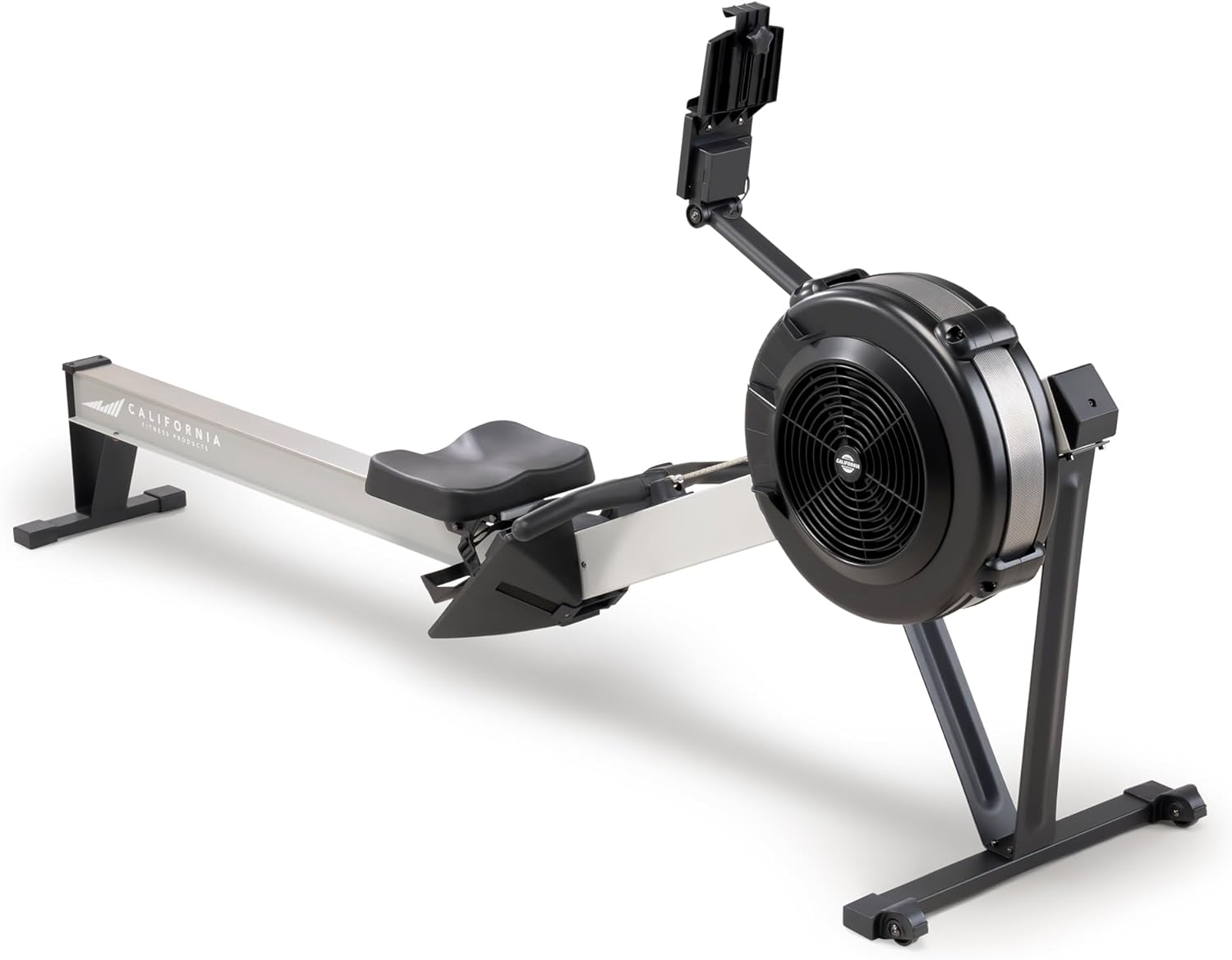 California Fitness Products by MarcyDeluxe Rowing Machine with Adjustable Air Resistance for Cardio Training NS-7874RW