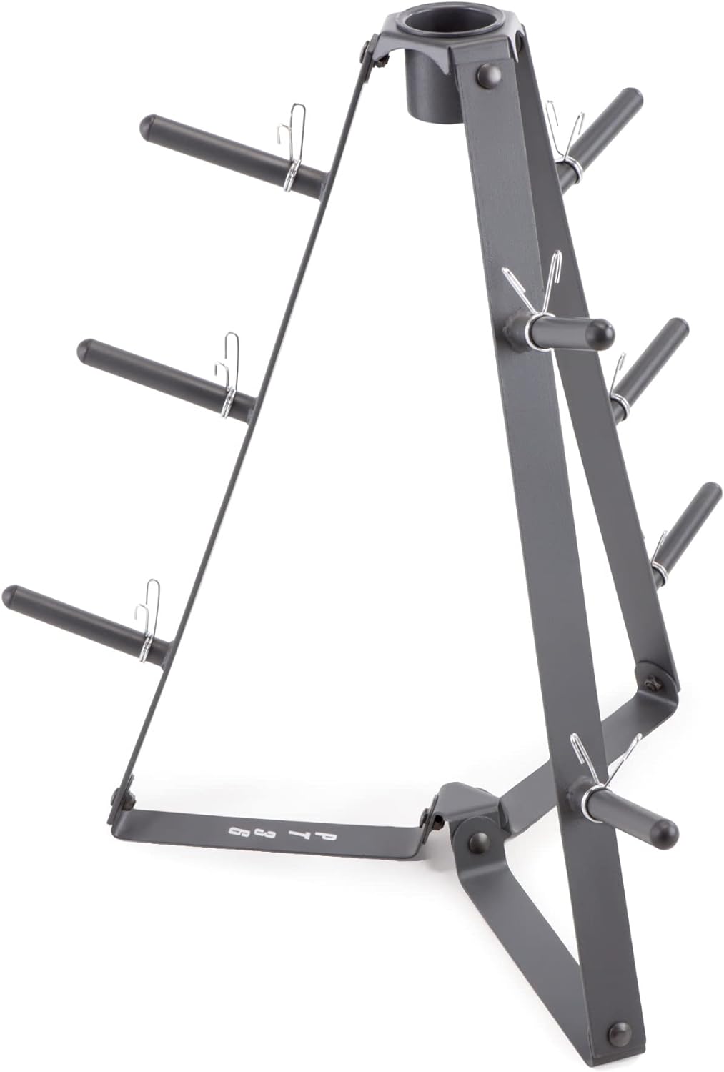 Marcy Plate Tree for Standard Size Weight Plates/Storage Rack for Exercise Weights PT-36 dark grey, 34.00 x 9.00 x 4.00