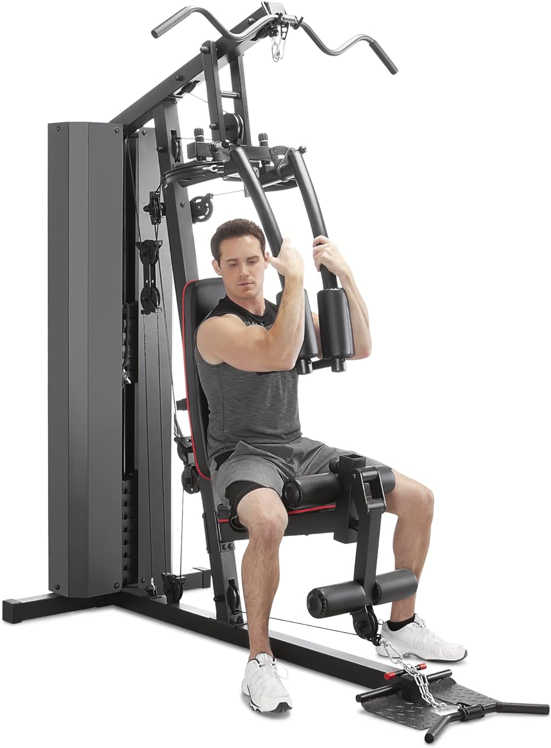 Marcy 200 lbs. Stack Home Gym Multifunction Total Body Training Station MKM-81010