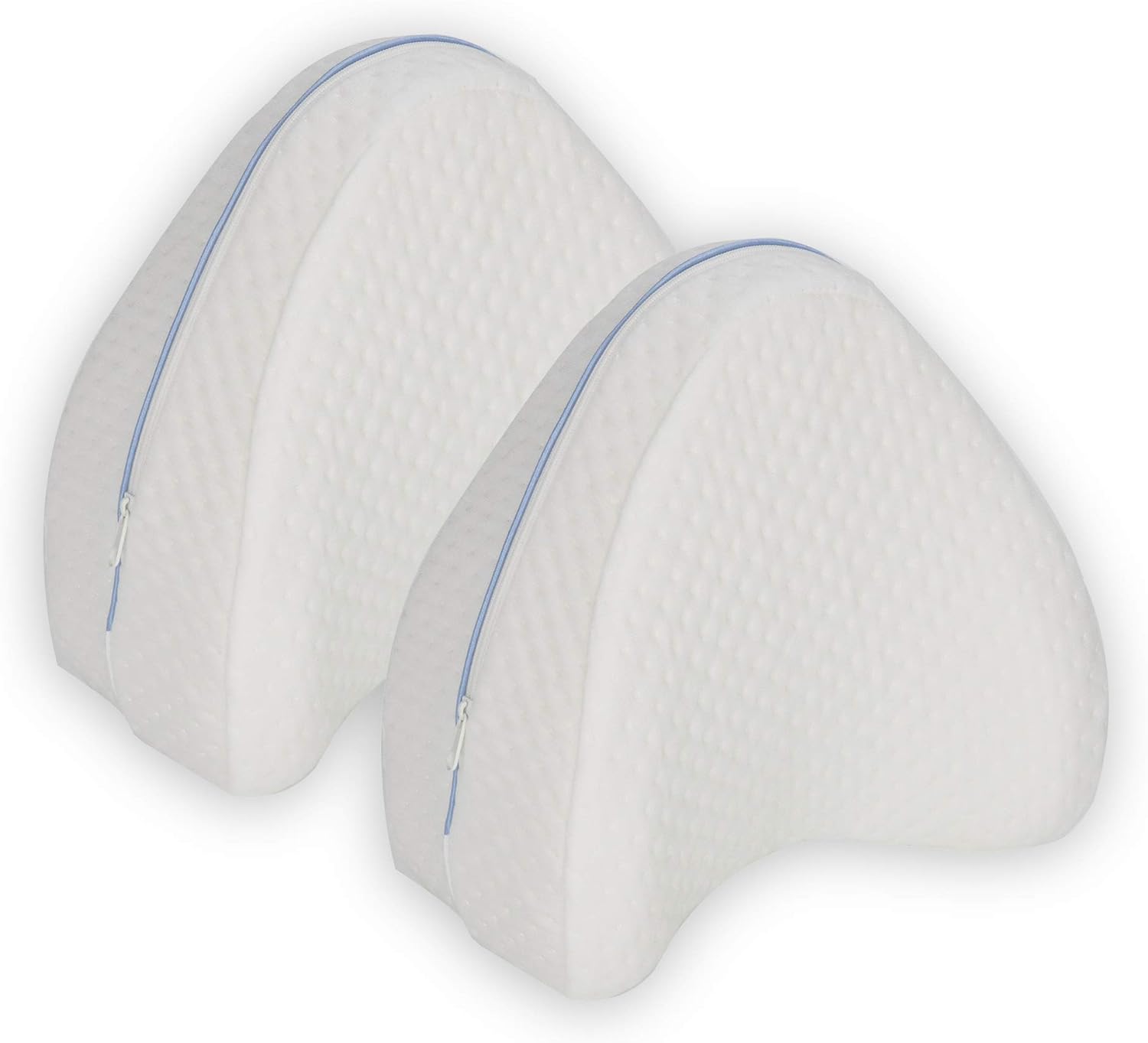 Contour Legacy Leg & Knee Foam Support Pillow - Soothing Pain Relief for Sciatica, Back, Hips, Knees, Joints - As Seen on TV (2 Pack - Leg Pillows, Ventilated Memory Foam)