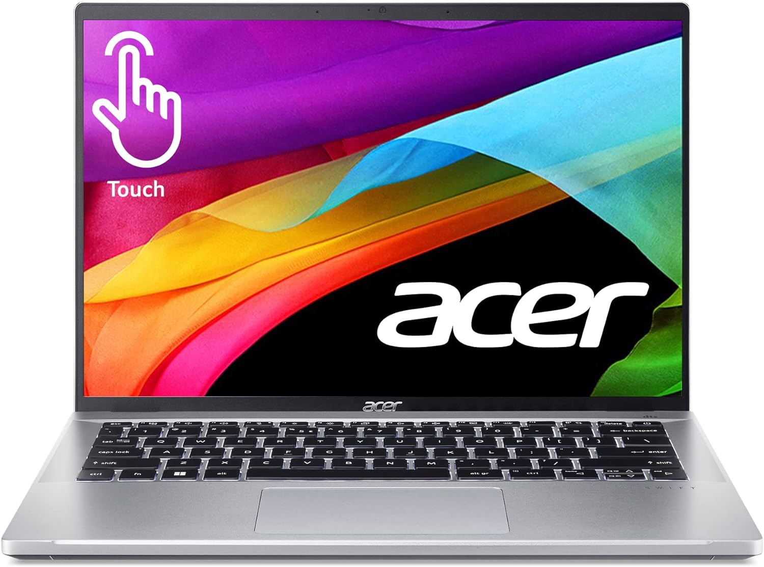 Acer Swift Go 14 Intel Evo Thin & Light Laptop | 14 1920 x 1200 100% sRGB Touch Display | Intel Core i7-13700H | Intel Iris Xe | 16GB LPDDR5 | 512GB Gen 4 SSD | Killer WiFi 6E AX1675 | SFG14-71T-71SZ