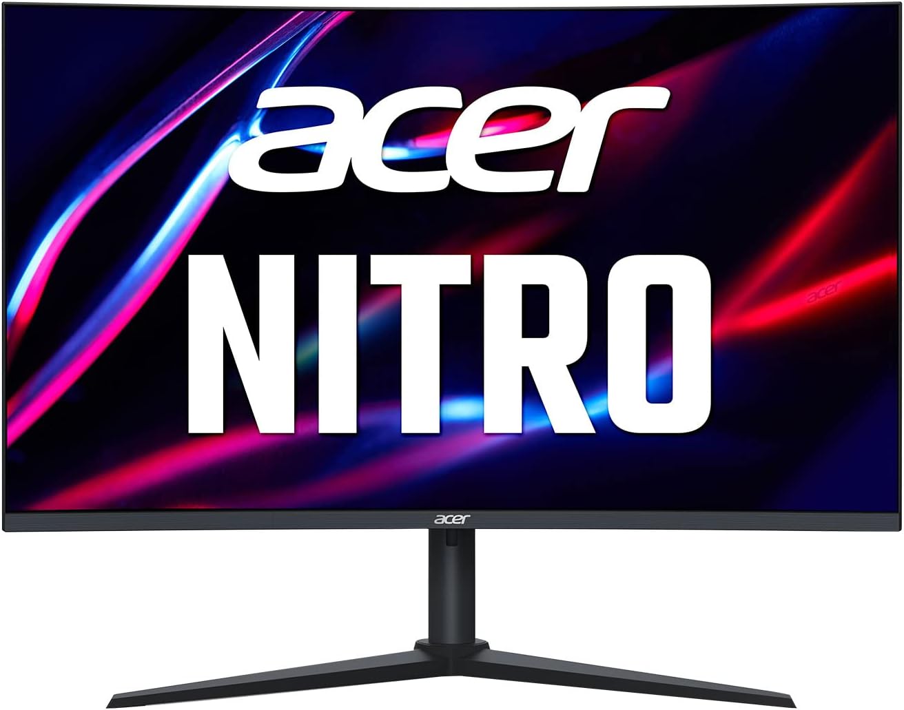 Acer Nitro 31.5 FHD 1920 x 1080 1500R Curved PC Gaming Monitor | AMD FreeSync | 75Hz Refresh | 1ms VRB | VESA Mountable | Height, Tilt, Swivel Adjustable | 1 x HDMI 1.4 Port & VGA | XZ320QR bih,Black