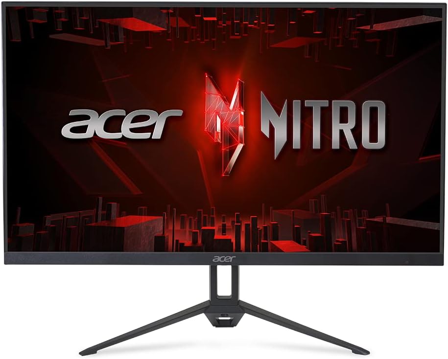 Acer Nitro 27 Full HD 1920 x 1080 PC Gaming Monitor | AMD FreeSync | Up to 100Hz Refresh | 1ms (VRB) | 2 Speakers, 1W Per Speaker | ZeroFrame | 1 x HDMI Port 1.4 and 1 x VGA Port | KG273 Hbmix