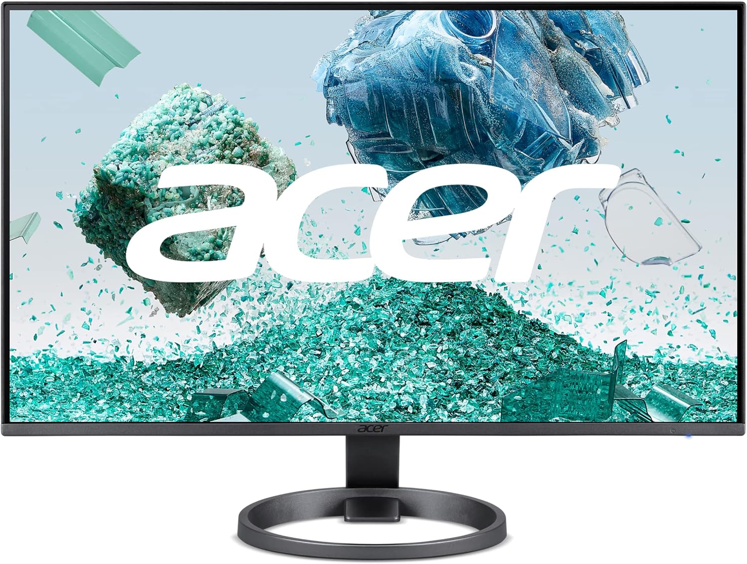 Acer Vero RL272 yii 27 1920 x 1080 IPS Ultra-Thin Monitor | AMD FreeSync Technology | 75Hz Refresh | 1ms (VRB) | Zero-Frame | Made with 85% PCR & 5% Ocean-Bound Plastics | 2 x HDMI 1.4 Ports & VGA