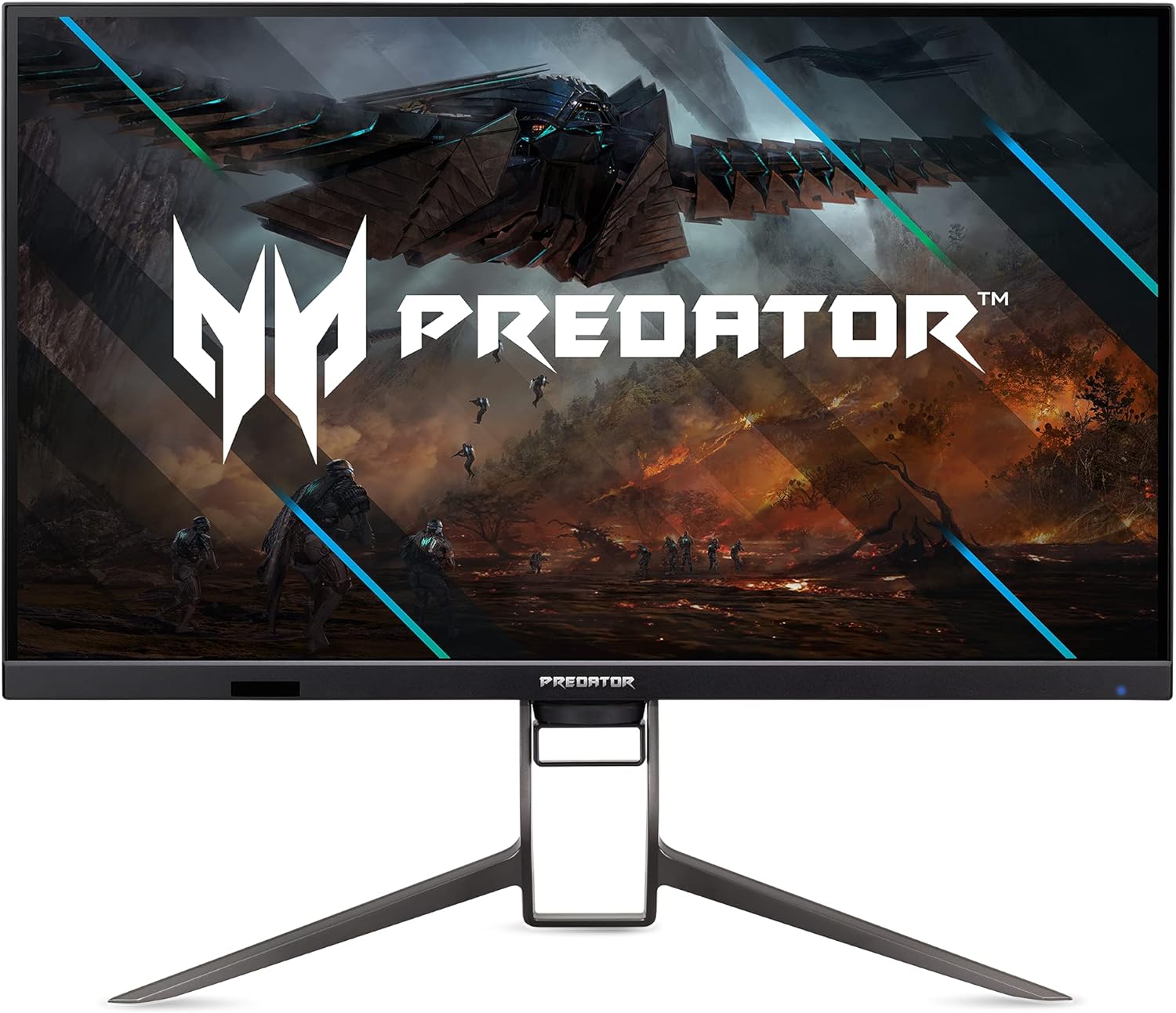 acer Predator 31.5 UHD 3840 x 2160 IPS Gaming Monitor | AMD FreeSync Premium | 144Hz | Up to 0.5ms | HDR400 | Delta E<1 | TUV/Eyesafe | USB Type-C, DP 1.4 & 2 x HDMI 2.1 | XB323QK LVbmiiphuzx